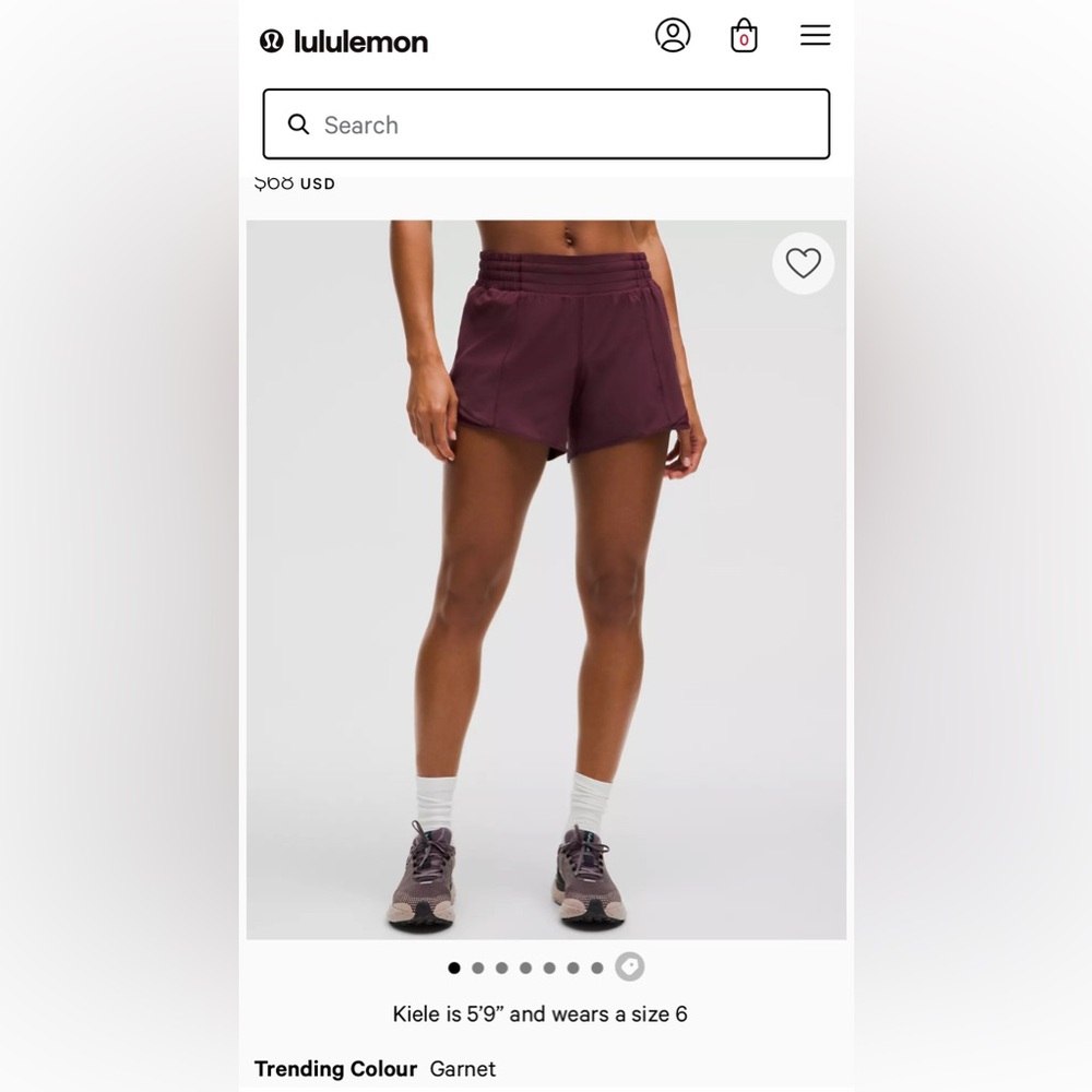 Lululemon Hotty High-rise Lined Short